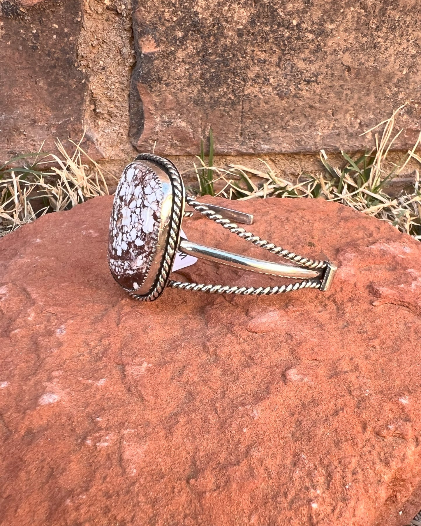 Sterling Silver & Wild Horse Cuff Bracelet