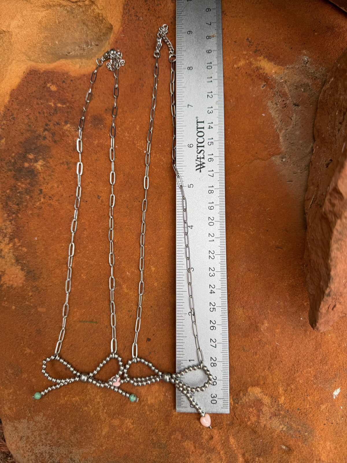 Beaded Bow Necklace