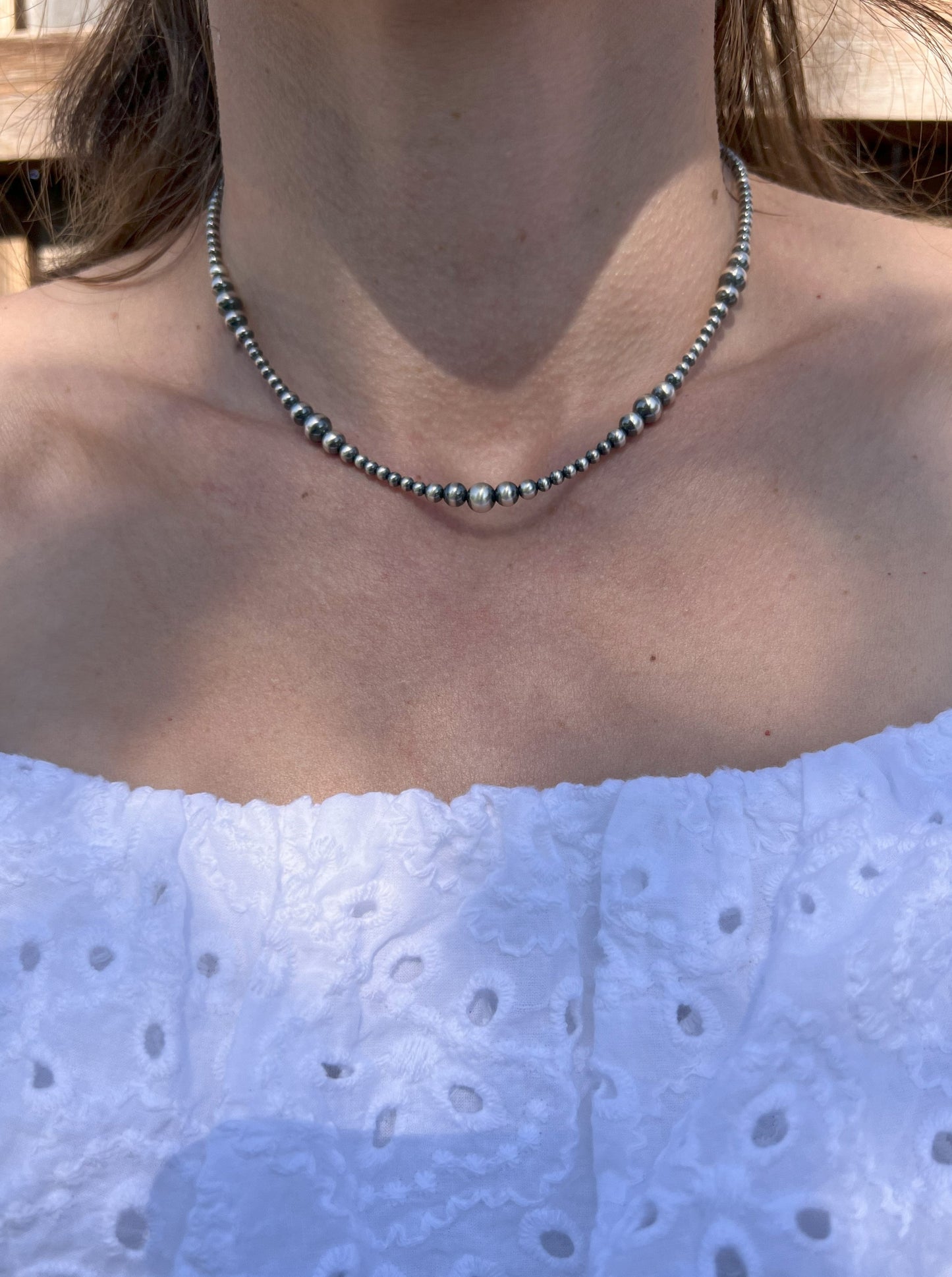 Graduated Navajo Pearl Necklace