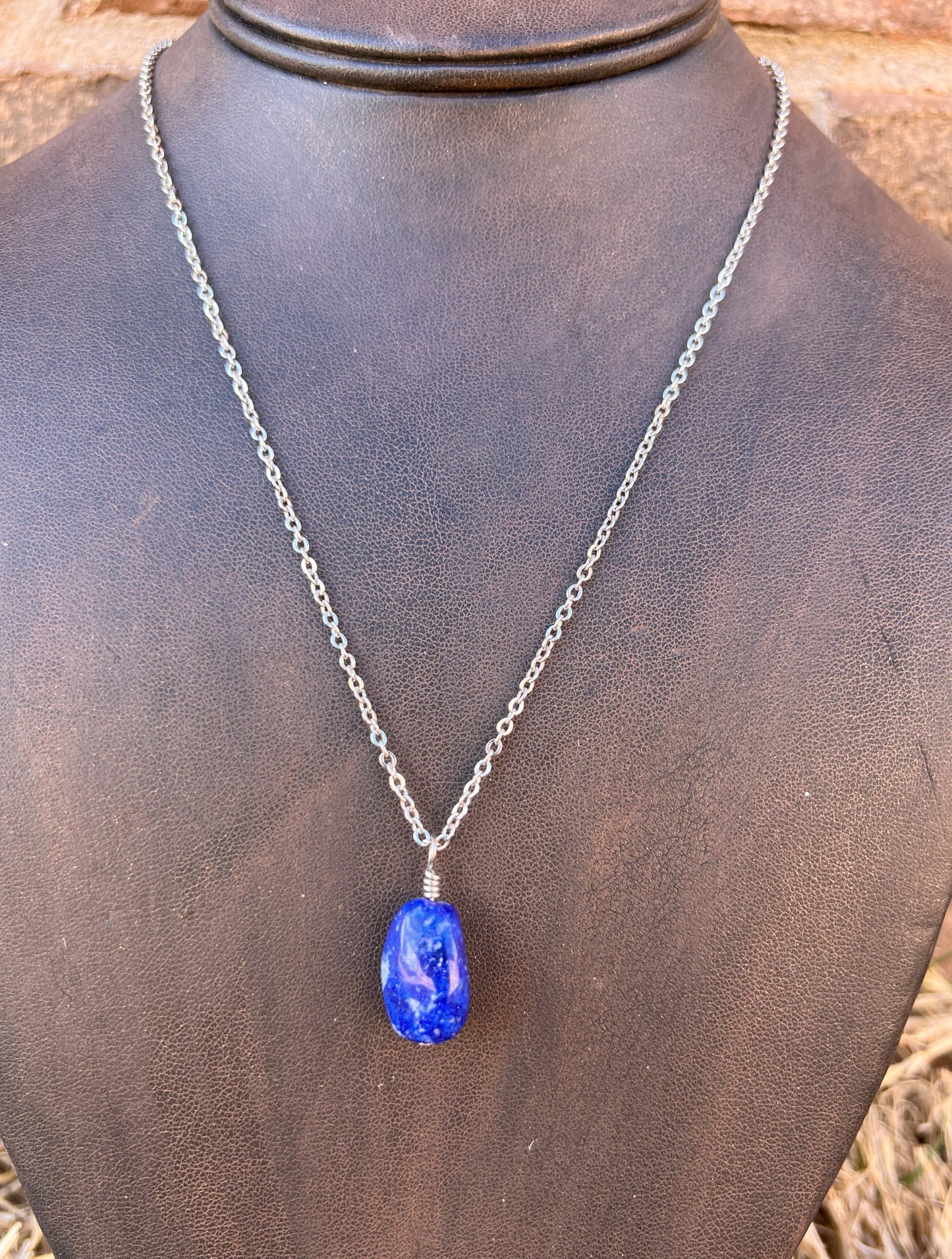 Lapis Lazuli Nugget Necklace