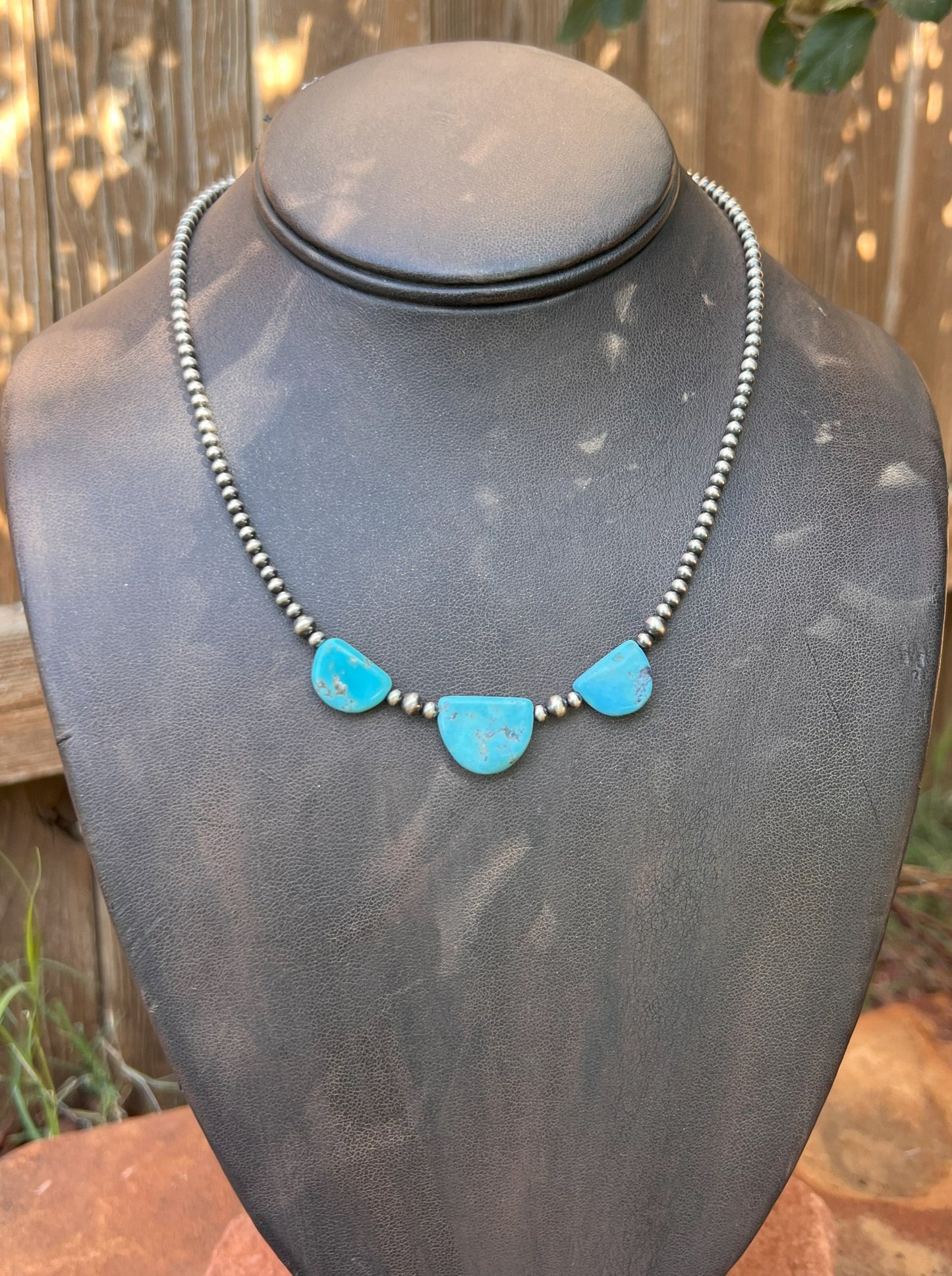 Navajo Pearl & Turquoise Necklace 5