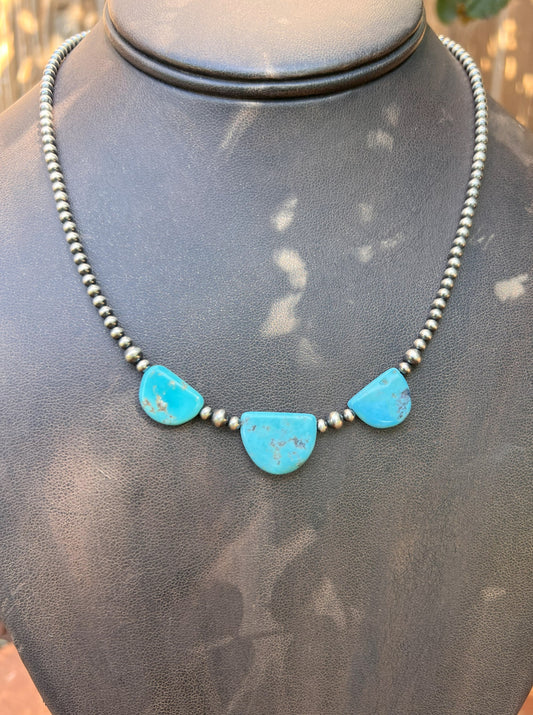 Navajo Pearl & Turquoise Necklace 5