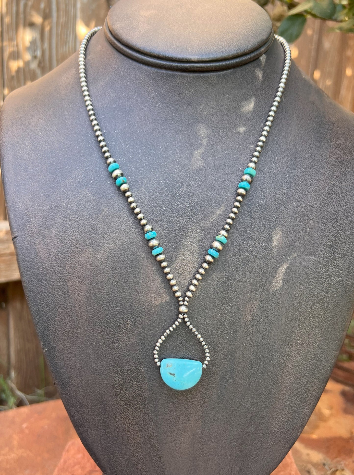 Navajo Pearl & Turquoise Necklace 4