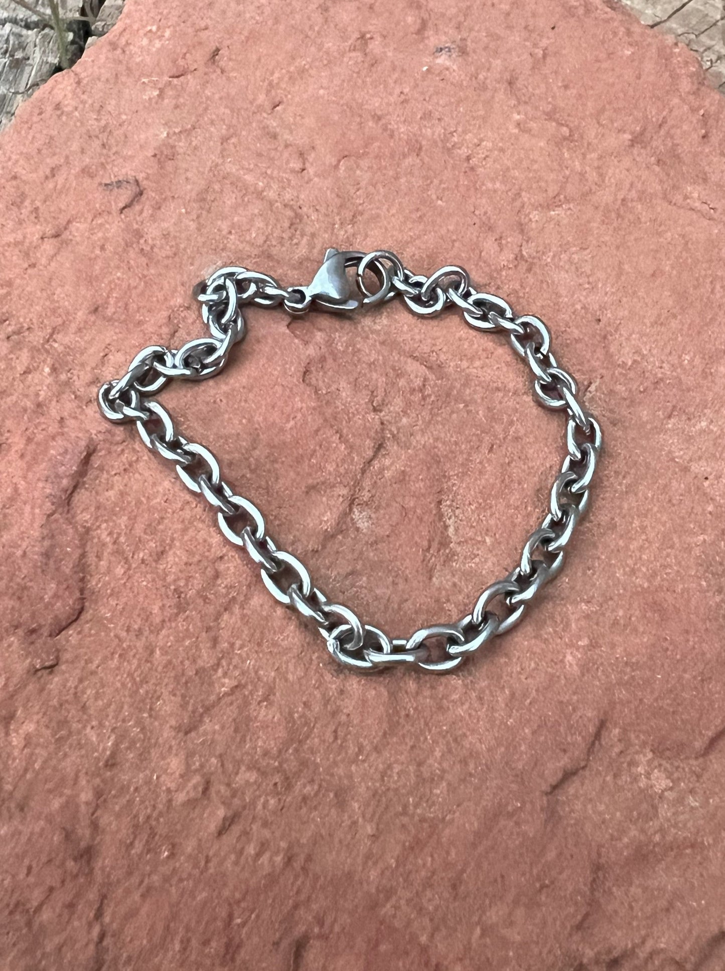 Stainless Steel Rolo Chain Bracelet