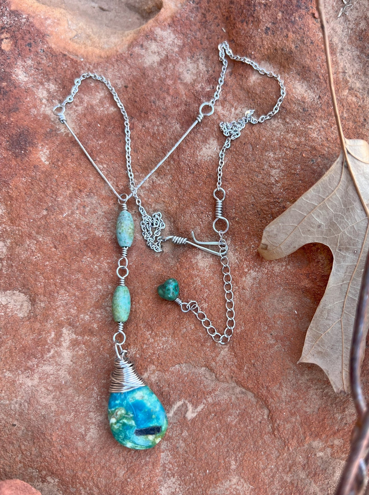 Turquoise Drop Necklace 2