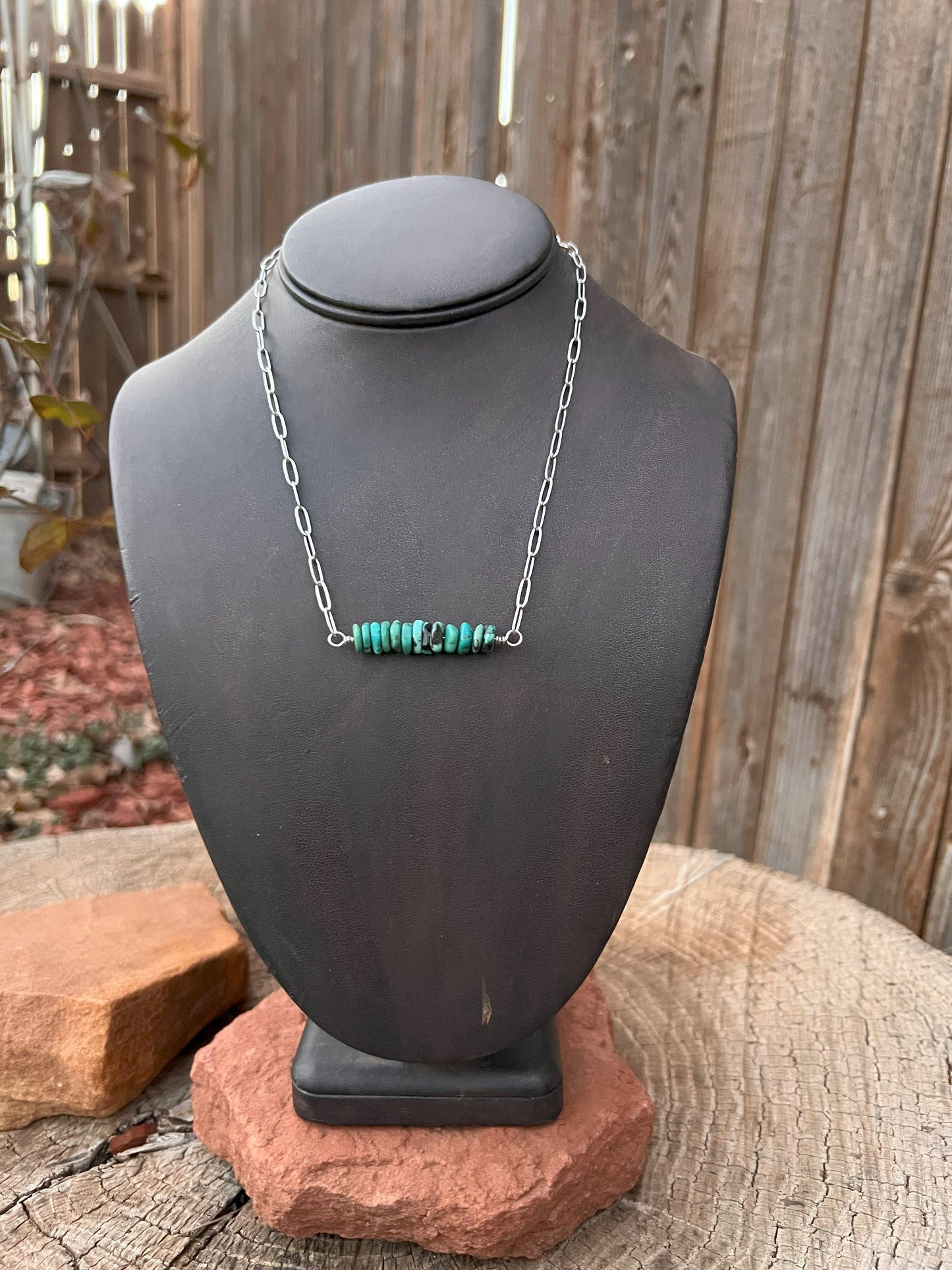 Turquoise Bar Necklace 2