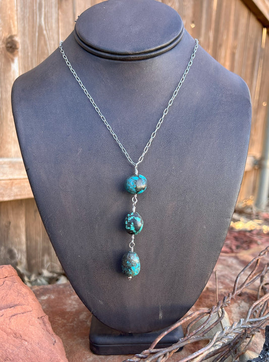 Turquoise Drop Necklace 1