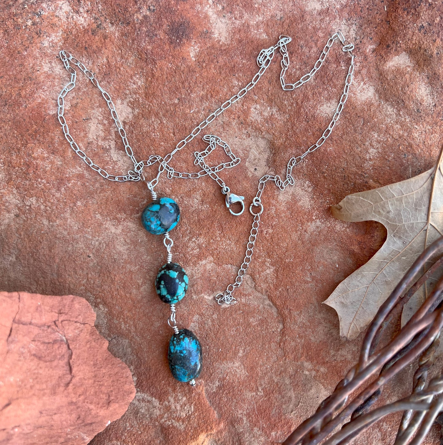 Turquoise Drop Necklace 1