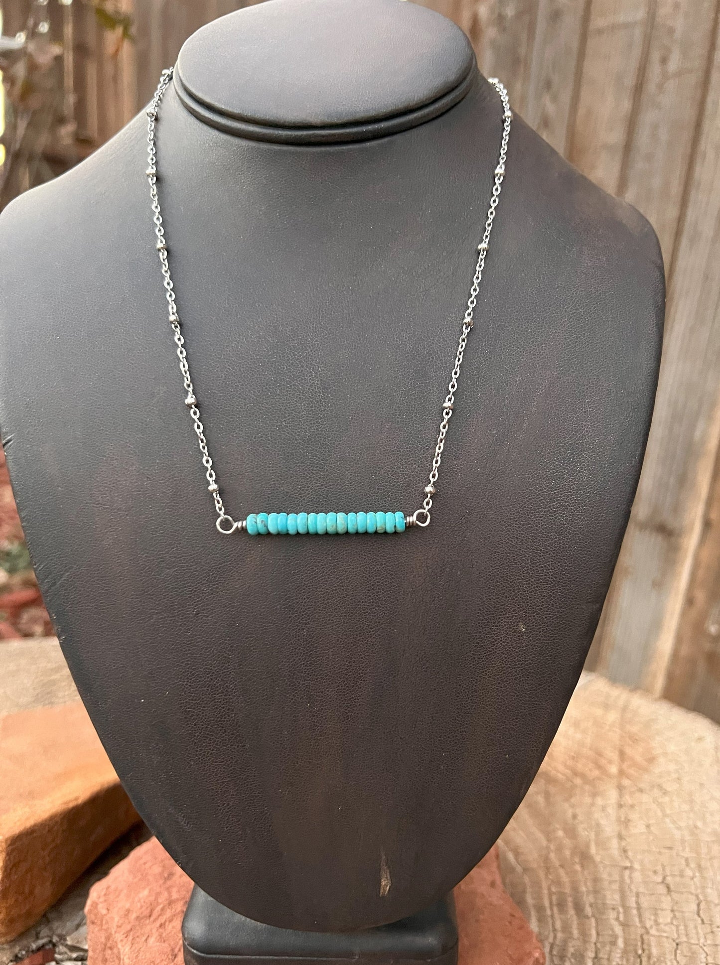 Turquoise Bar Necklace 1