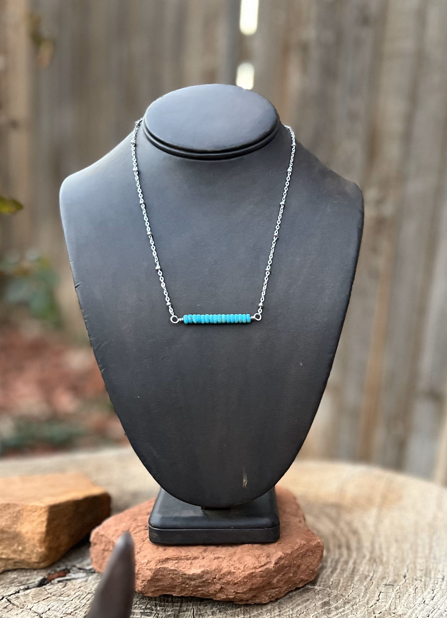 Turquoise Bar Necklace 1