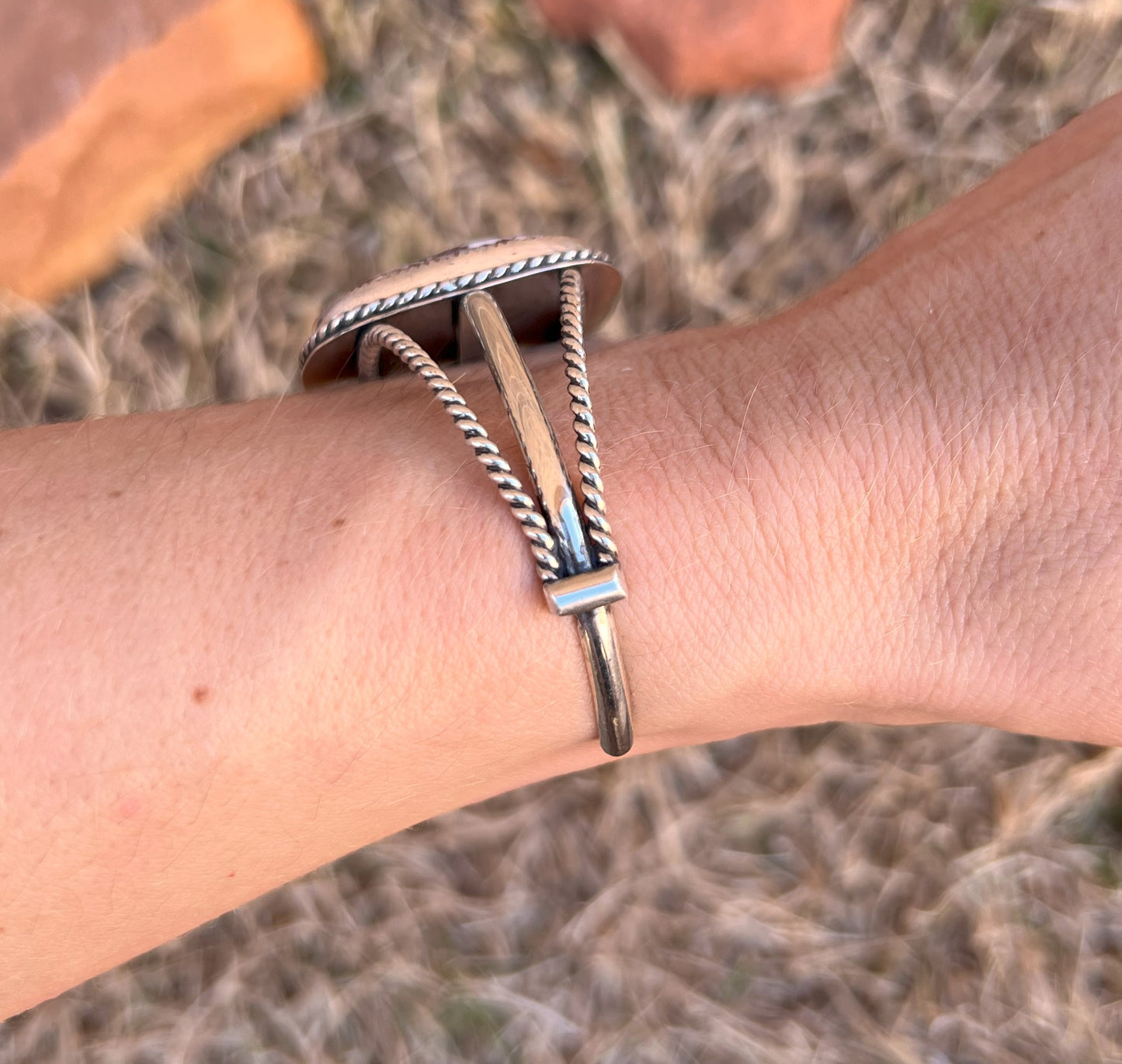 Sterling Silver & Wild Horse Cuff Bracelet